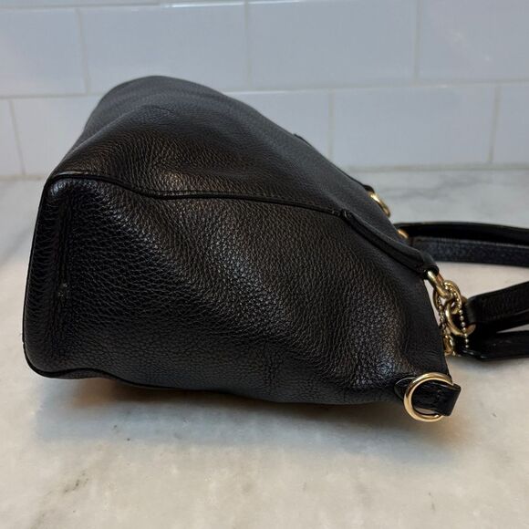 Coach Kelsey Small Pebbled Leather Satchel Shoulder Bag - Picture 9 of 16